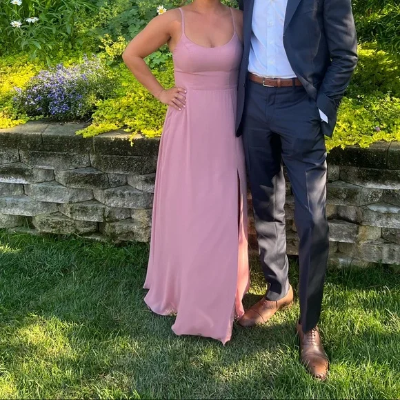 Azazie Dusty Rose And Blush Bridesmaid Dresses Size Bridesmaid